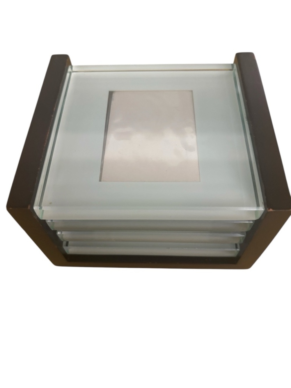 Vintage Crate & Barrel Glass Coaster Set